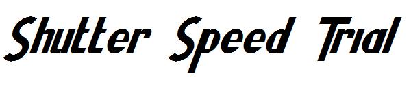 Shutter Speed Trial字体