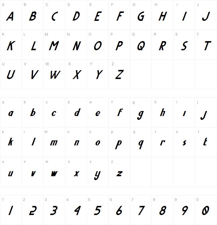 Shutter Speed Trial字体