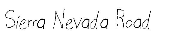 Sierra Nevada Road字体