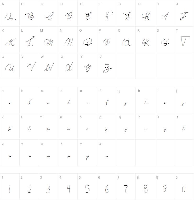 Siganature字体