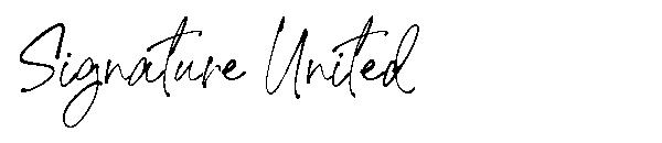 Signature United字体