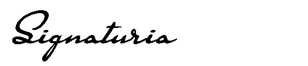 Signaturia字体