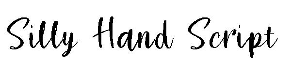 Silly Hand Script