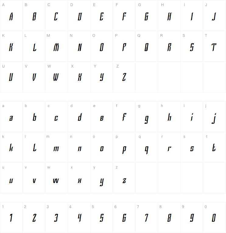 Silver Knight字体