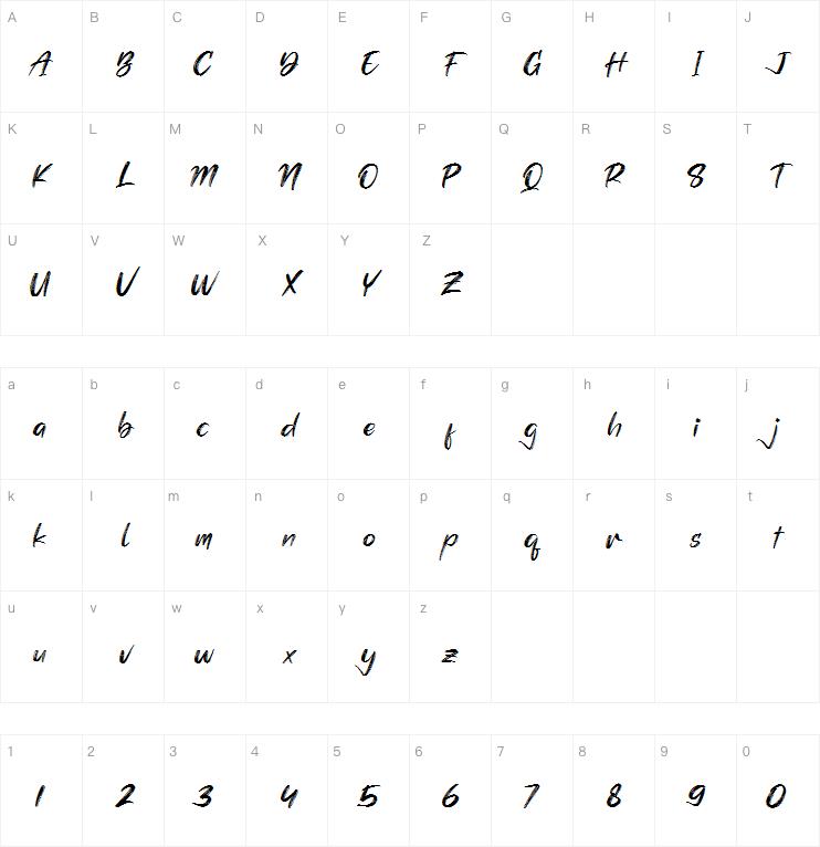 Simphony Brushe字体