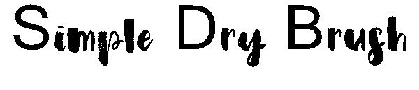 Simple Dry Brush字体