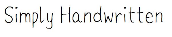 Simply Handwritten字体