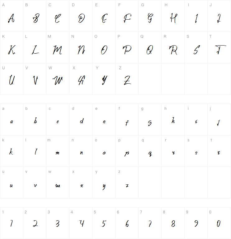 single binghod字体