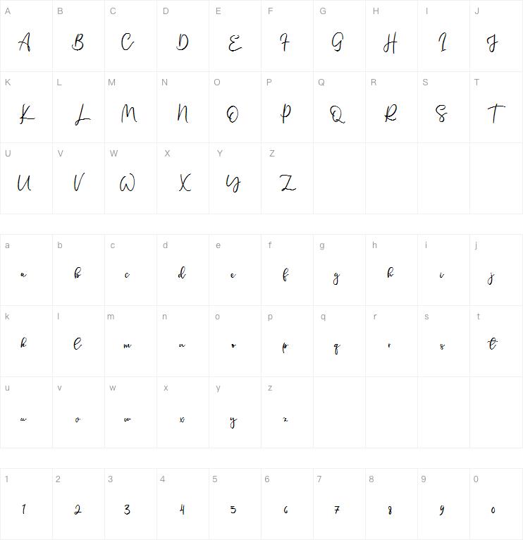 Single Signature字体