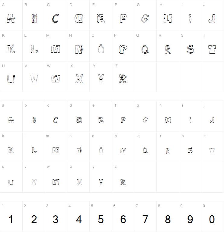 SketchClothes字体