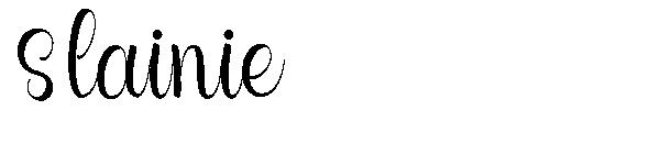 Slainie字体