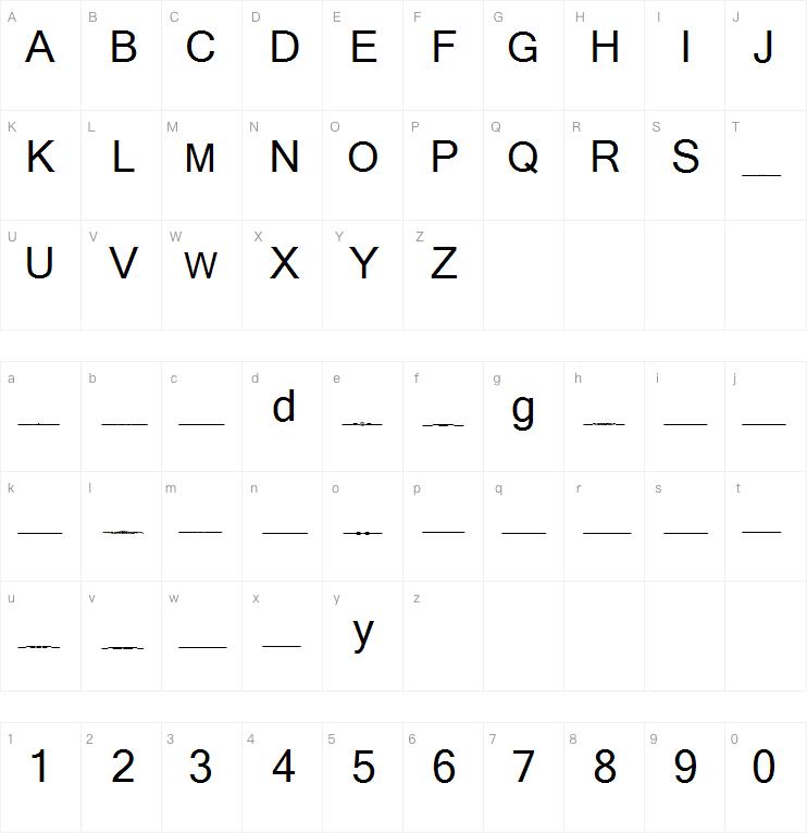 SL Dividers字体