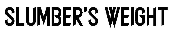 Slumber's Weight字体
