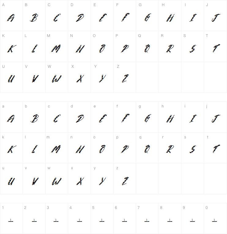 Sneaky Crocodile字体