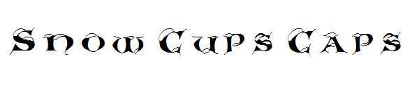 Snow Cups Caps字体