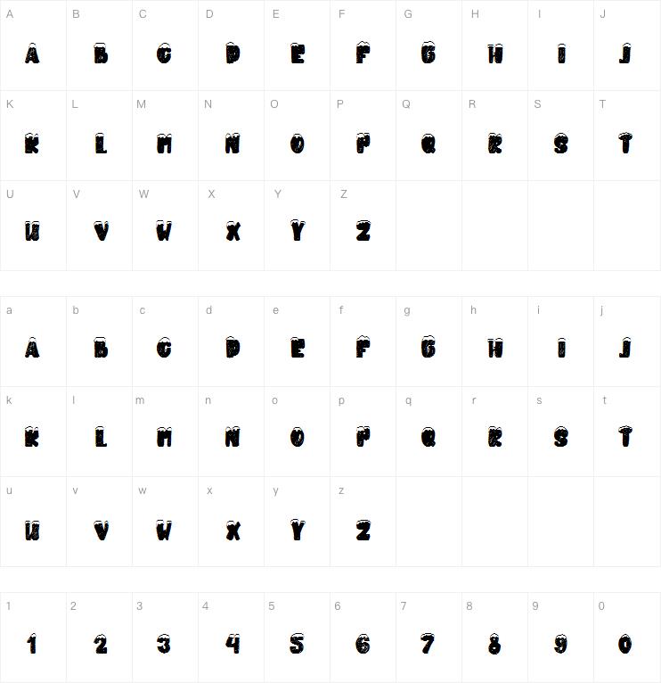 snowky brush字体