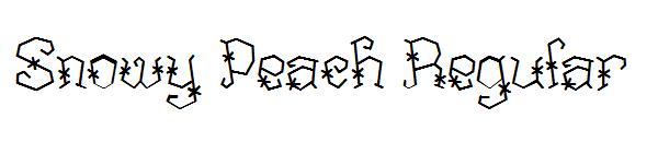 Snowy Peach Regular字体