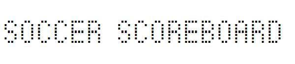 Soccer Scoreboard字体