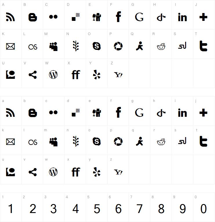 SocialIcons字体