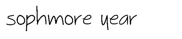 Sophmore Year