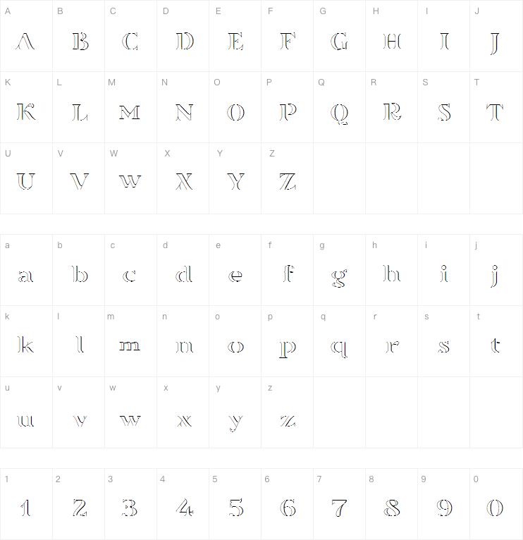 Sortefax字体