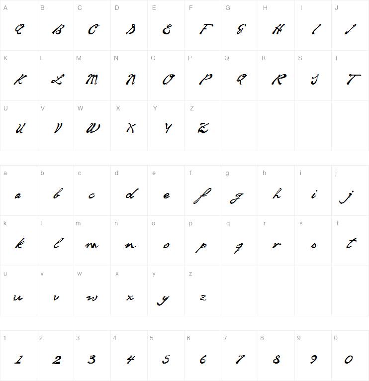 soul handwriting字体