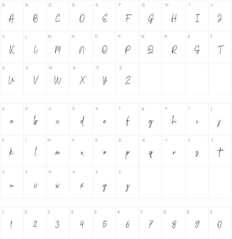 South Signature字体