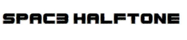 Spac3 halftone字体