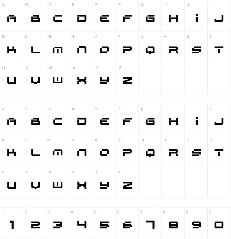 SPACE RACER字体