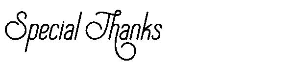 Special Thanks字体