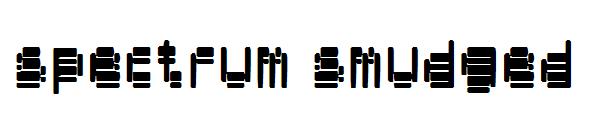 spectrum smudged字体