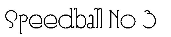 Speedball No 3字体