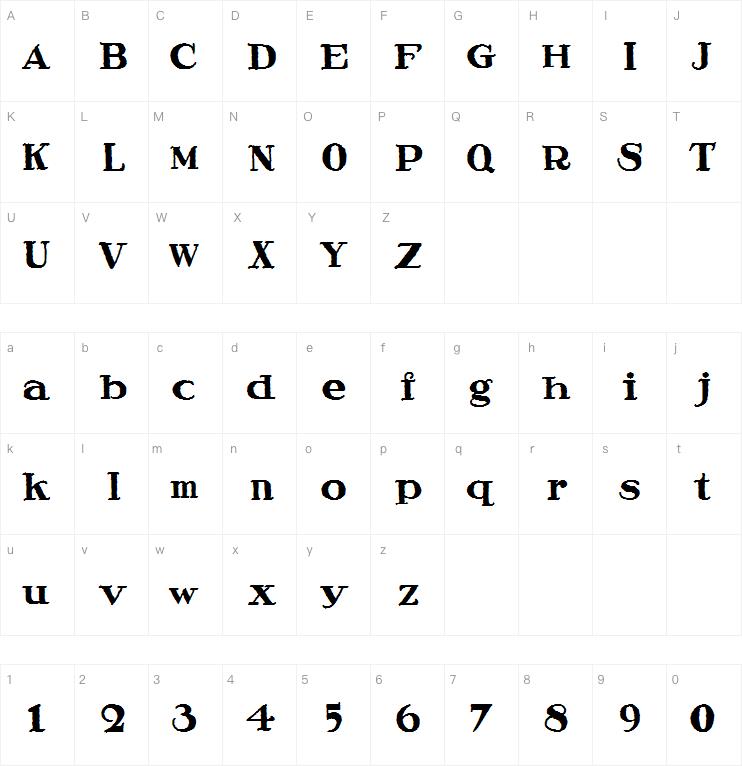 Speedball Ragged字体