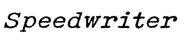 Speedwriter字体