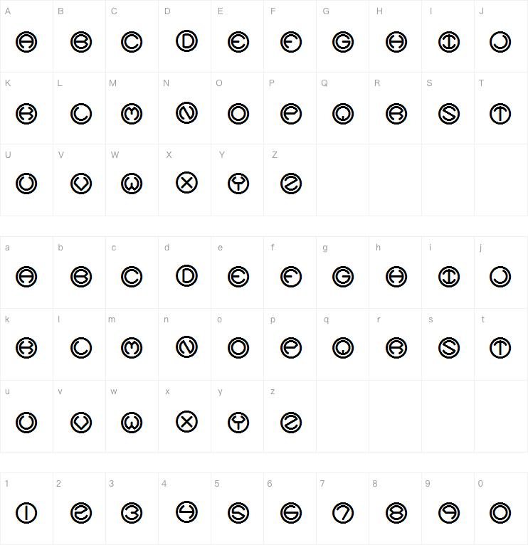 Spheroids (BRK)字体