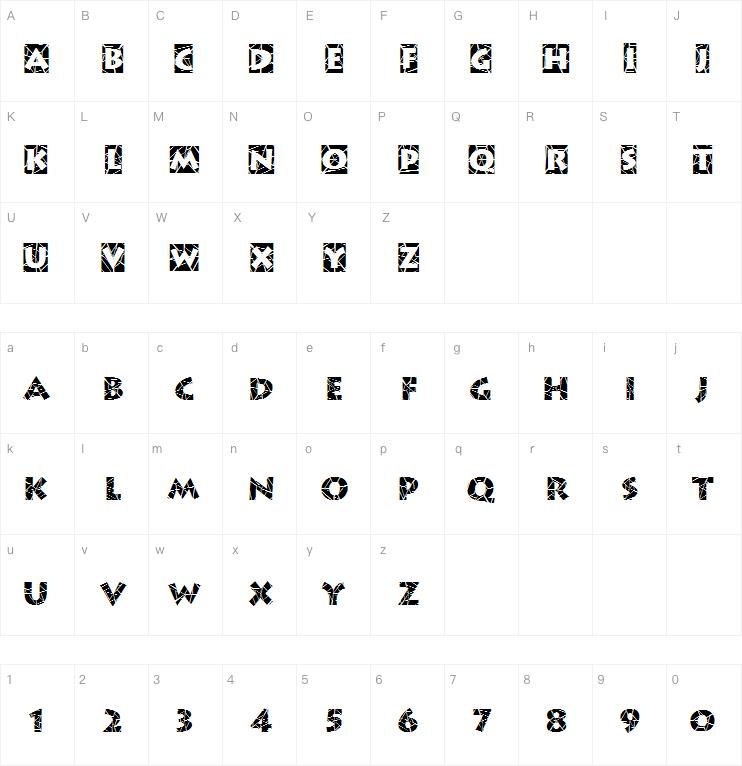Spider Web Block字体