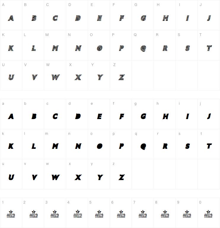 SPIDERWEB ITALIC字体