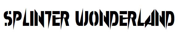 Splinter Wonderland字体