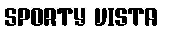 SPORTY VISTA字体