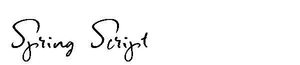 Spring Script字体
