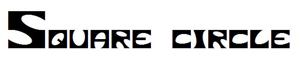Square circle字体