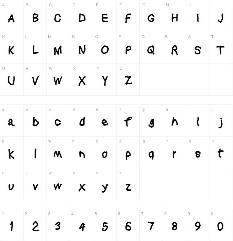 Squared Hand字体