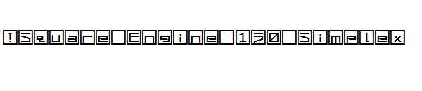 !Square Engine 150 Simplex字体