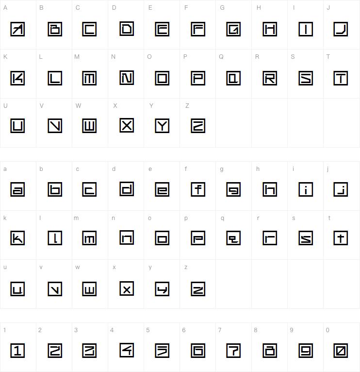 !Square Engine 150 Simplex字体