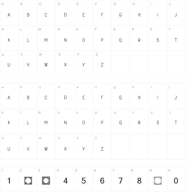 Square Monogram Frames字体