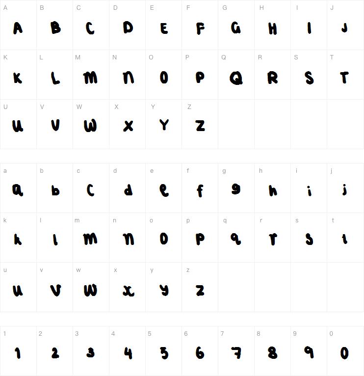 SQUISHED + FAT字体