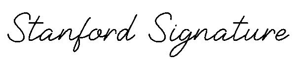 Stanford Signature字体