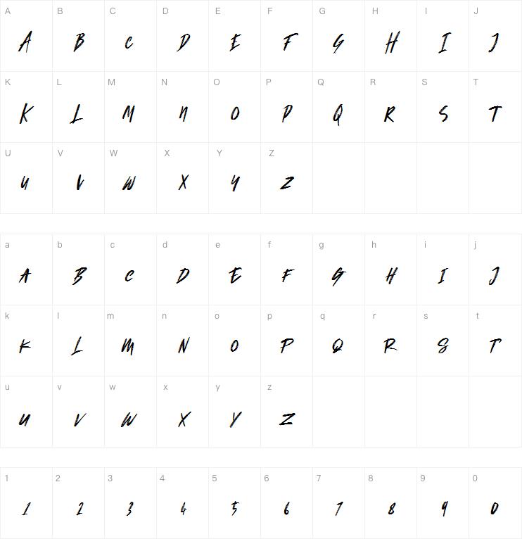 Starshy Street Brush字体
