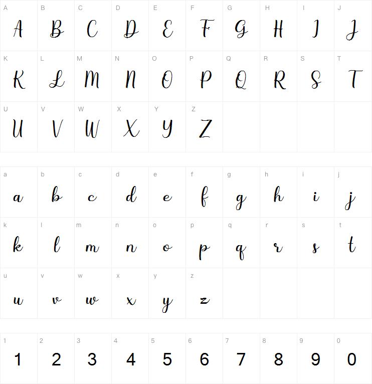 Steffany字体