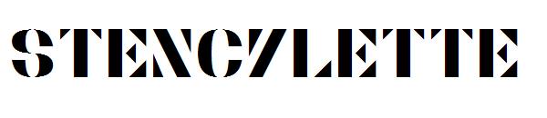 Stencylette字体
